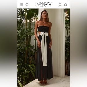 CECILIA MAXI DRESS - BLACK/WHITE (altered)